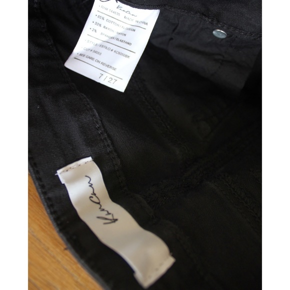 KanCan Preowned Raw Hem Distressed Washed Black Skinny Jeans 7 27 - Picture 9 of 9